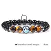 Charm armband 12 zodiac strand armband naturliga tiger ögonsten par älskare vänskap charm armband män kvinnor buddha yoga je dhg9h