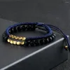 Strand Set Bracciale Coppie Distanza Pietra Lavica Naturale Occhio di Tigre Per Uomo Donna Amico Corda Elastica Gioielli Yoga