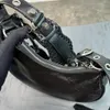 유명 디자이너 LE CAGOLE The New 오토바이 가방 크로스바디 패션 럭셔리 여성용 토트 백 미러 지갑 핸드백 핫걸 빈티지 클러치 실버 숄더백