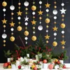 Chair Covers Christmas Decoration Paper Garland Ornaments Year Decor Party Snowflake Twinkle Star Wedding Xmas Tree