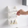 Scatole portaoggetti Organizer da scrivania Espositore per articoli da toeletta e cosmetici Vassoio per mobile da bagno Leggero Durevole JS22