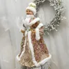 Kerstdecoraties Boomdecor Paillin Mrs Claus Figurines Home Decoratie Holiday Collection 48cm staande oma Santa 221130