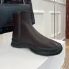 Winter New Chelsea Boots Square Zehen Frauen prägnante Knöchelstiefel für Frau Reißverschluss echtes Leder dicke Bodenschuhe