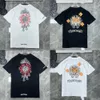 Luxe klassieke heren t-shirt CH Brand Tops Heart Men Women Sanskriet Letter Chromes Short Sleeve Horseshoe Couple T-Shirts Designer 24ukh