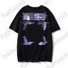 Men's T-shirts New Fashion Brand Gradient Arrow Print Women's Youth Large Loose Short T-shirtprinted Letter x the Back