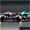 Bracelets de charme Magnetita Stone colorf Bracelets de c￡lculos biliares pretos de mi￧angas Pulseira de sa￺de de hematita magn￩tica para homens j￳ias grow dhoaj