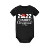 Damen T-Shirts Familie Weihnachten 2022 Party Passende Outfits Papa Mama Kinder T-Shirt Baby Strampler Tops Weihnachtskleidung Geschenke