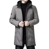 Men's Vests Winter Down Jacket White Duck Hooded Jackets Coats Long Warm Fashion Casual Clothing 221130