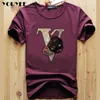 Erkekler T-Shirts T-Shirt Erkekler Rhinestone Kişilik Yaz Moda Markası Mercerize Pamuklu Yüksek Kalite Kısa Kollu Yuvarlak Boyun Tees Erkek Tip T221130