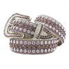 Riemen unisex strass voor voor meisjesjongen vrouwelijke man luxe designer lederen riem hoogwaardige koeienlaag huidband mannelijke jens