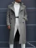 Giacche da uomo Trench da uomo Moda Cappotto Autunno Inverno Cappotto allentato britannico Trench medio e lungo Cappotto lungo da uomo La Ropa De Los Hombres 221130