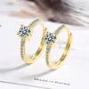 Hoop Earrings Zircon Gold Glitter Huggie Big Round Bling Silver Color For Women Korean Trendy Fashion Large Jewelry Gift