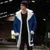 Trench da uomo 2022 Cappotto di pelliccia invernale da uomo Stile all-in-one Ispessimento Moda Giacca casual Giacca a vento