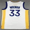 College b￤r ny stad Stephen 30 Curry James 33 Wiseman Tim 10 Hardaway Basketball Jersey NCAA Jersey Blue White Black Color