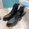 Бои ботинки Martin Boot Winter Shoune Женщины кожаная нейлоновая лодыжка