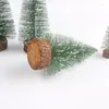 Weihnachtsdekorationen, 1 Stück, Mini-Baum, kleine gefälschte Kiefernnadel, künstlich dekorierter Tisch, Ornamente, Navidad, Weihnachten, Weihnachtsmann, Schnee, Zuhause, Party