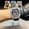 Multi-função Superclone Relógios Relógio de Pulso Designer de Luxo Mens Mecânica Relógio Richa Milles Relógio de Pulso Homem Oco Out Personalidade Na Moda
