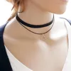 Choker Multilayer For Women Triangle Geometric Pendant Necklace Collares Fashion Jewelry Bijoux Colar Wholesale Gifts