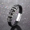 Armreif, modisch, kreativ, Leder, handgefertigt, Armband, gewebtes Kreuz, Herren-Trend, Retro, hochwertiges Bankett, Schmuck, Geschenk