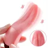 Massager sex su un enorme vibratore di dildo per le donne g spot leccati giocattoli per pompini orali stimola il giocattolo masturbante