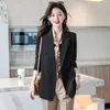 Damespakken mode blazer vrouwen jas lente herfst temperament dubbele borsten kleine pak jas vrouwelijke losse blazers kleding 4xl G1930