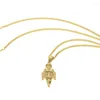 펜던트 목걸이 독특한 힙합 남성 스테인레스 스틸 목걸이 작은 천사 큐피드 성격 금 도금 절묘한 보석