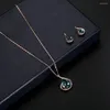 Kolczyki naszyjne Zestaw biżuterii 2022 Giełda dla kobiet eleganckie wodorek wisiorek