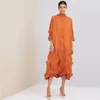 Sıradan Elbiseler 2022 Miyake Kırışıklık Orijinal Tasarım El yapımı elmas moda zarif gevşek orta uzunluklu parti elbisesi yaz