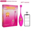 Massaggiatore per adulti Giocattoli wireless Vibratori per donne Vagina anale Clitoride Massaggio Remote App Vibratore Macchina erotica Negozio per adulti