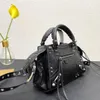 Bolso Mujer Tote gran capacidad nuevo Neo Cagole locomotoras bolsas solo hombro Amor espejo remache diseño cuero importado B diseñador cremallera Moda ocio