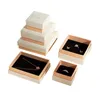 Cardboard Paper Jewelry Boxes Necklace Bracelet Earrings Ring Storage Organizer Jewellry Gift Packaging Cases with Sponge Inside