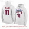 Palms Designer zwarte Durant hoodie Irving basketbal lente en herfst dunne trui met capuchon heren losse student winter pluche wit