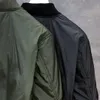 ボンバーダウンパフジャケットコートアウトウェアブラックメンクラシックスタイルジップポケットコート暖かい冬