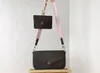 3A Wholesale Cross Body Envelope Bags Dark Green And Pink Shoulder Straps Bag Felicie Strap & Go in Brown WOMEN Small Leather Goods 80091