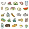 50PCS/Lot Mixed Skateboard Stickers Cartoon Simple Food For Car Laptop Pad Bicycle Motorcycle Helmet PS4 Phone DIY Decals Pvc Guitar Sticker