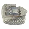 2022 Designer Bb Belt Simon Belts for Men Women Cintura diamantata lucida nera su nero blu bianco multicolore