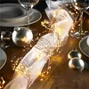 Strings 2M 5 Strand Battery LED Fairy String Lights Decoration Twinkling Waterfall Garland For Home Holiday DIY Christmas Lamp