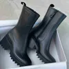 نساء Betty Boots PVC Rubber Beeled Platform الركبة عالية الطويل الحذاء RAYRAY RLAY RAYLY RAYLLY RAIDSHINE