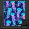 Tapestries Dark Academia Room Decor Fluorescerend tapijt op het muur Tapijt Jellyfish Decoratief Boho Decoration Home