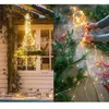 Strings 2M 5 Strand Battery LED Fairy String Lights Decoration Twinkling Waterfall Garland For Home Holiday DIY Christmas Lamp
