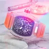 Mens Top Brand 43MM Reloj Diseñador a prueba de agua Japón Movimiento de cuarzo Reloj Cronógrafo Correa de goma Capa luminosa Estilo deportivo Calendario Regalos Relojes de pulsera