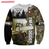 MOOH CHINE MAGAGEM MAGAGEM MAGAÇÃO SW CAMOUFLAGE 3D Capuz de impressão Homens e mulheres Fall/Winter Harajuku Zipper casual unissex Sweatshirt