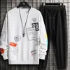 Мужские спортивные костюмы мужская толстовка с длинным рукавом Sweat Mood Set Set Hip Hop Men Streetwear Suits осень мода мужски спортивные набор 220930