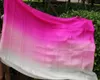 Stage Wear 2022 Design Real Silk Belly Dance Veil Veils Tari Perut Kostum Wholesale 250 114cm Rose Red Pink White