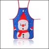 Förkläden 50x70 cm juldekorationer för Home Santa Claus förkläde Xmas Decor Noel Navidad Nyårsgåva Drop Delivery NerdsRopeBags500MG DHWT1