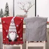 Chair Covers Christmas Back Cover Cartoon Dinner Table Comfortable Durable Anti-Wrinkle Reusable For Holiday Festival Party