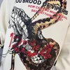 Luvtröjor herr Fleece Snake Print RRR123 Sweatshirts Herr Dam Top Version Luvtröja RRR 123 Crewneck