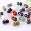 35cm de pedra natural esculpida mini cogumelo cura reiki est￡tua mineral cristal ornamento decora￧￣o de casa mix coloras