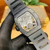 Multi-fonction Superclone Montres Montre-Bracelet Designer De Luxe Hommes Montre Mécanique Richa Milles Rm57-05 Noir Cas Squelette Aigle Carving Di RP70N