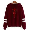 Erkek Hoodies Fullmetal Alchemist Anime Sweatshirt Hoodie Kadınlar/Erkekler Harajuku Manga Altılar Hip Hop T-Shirt ve Dış Giyim Ceketleri